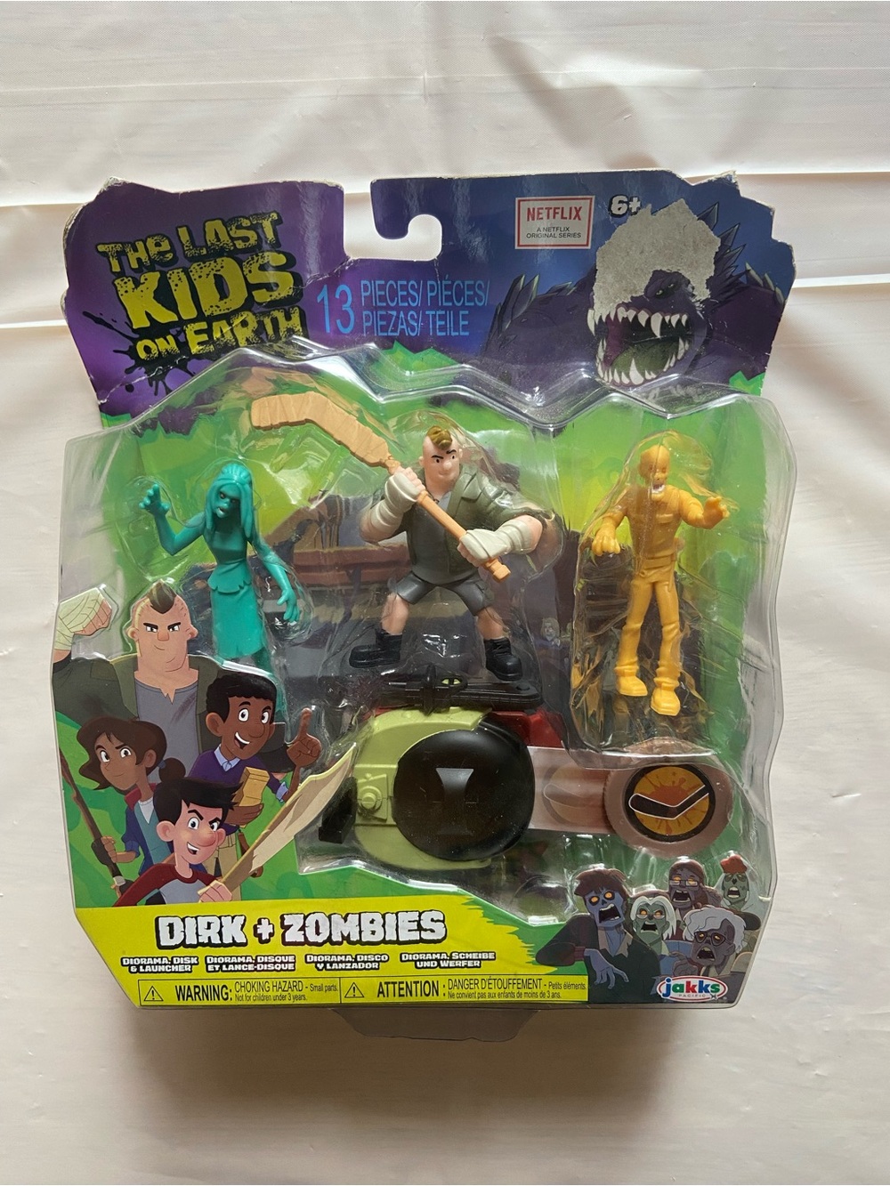 Netflix The Last Kids on Earth Dirk + Zombies 13 Piece Set- Damaged Box